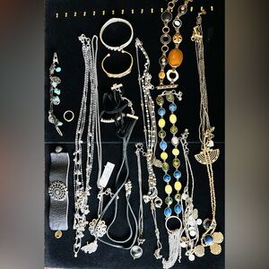 Lucky Brand Gold & Silver Tone Necklace & Bracelet lot of 11